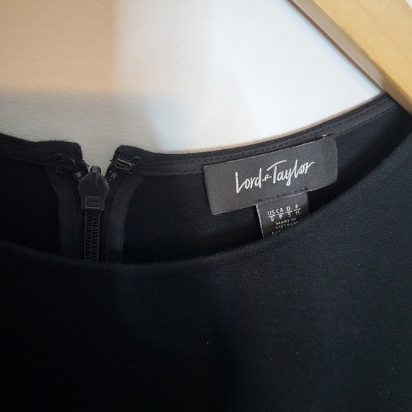 Lord & Taylor Simple Black Dress Size S - Picture 3 of 9